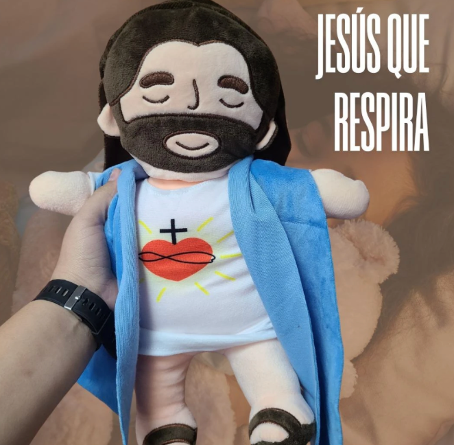 PELUCHE DE JESUS QUE RESPIRA