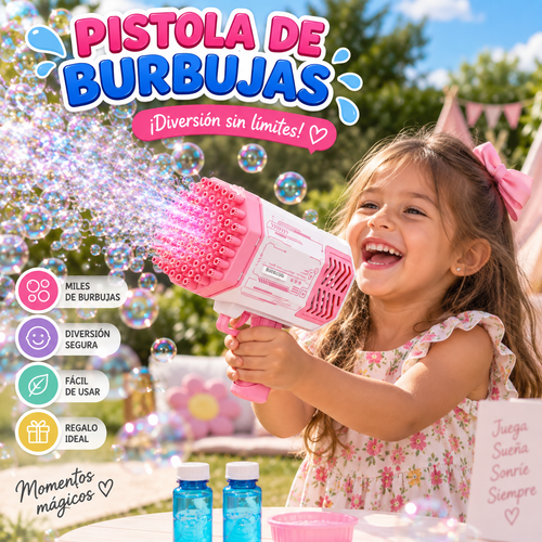 PISTOLA DE BURBUJAS